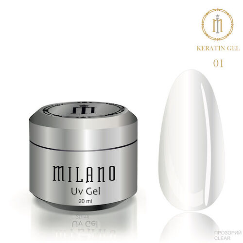 Gel Keratin Gel Milano No. 001, 20 ml