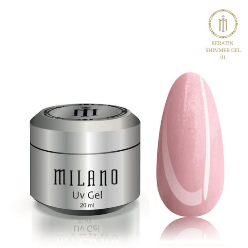 Гель Keratin Shimmer Gel Milano №001, 20 мл
