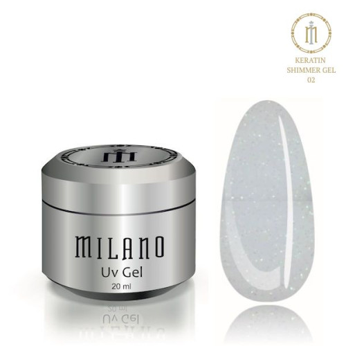 Гель Keratin Shimmer Gel Milano №002, 20 мл