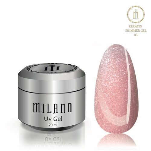 Gel Keratin Shimmer Gel Milano No. 003, 20 ml