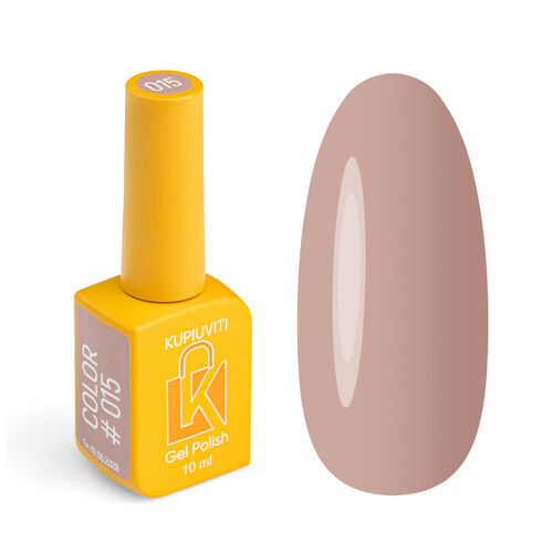 Gel polish Kupiuviti Vitya loves natural №015, 10 ml