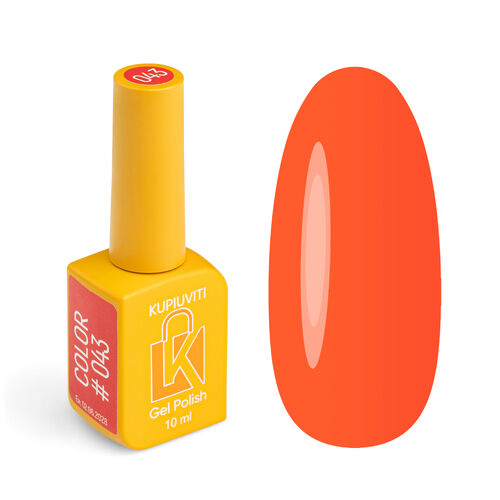 Gel polish Kupiuviti Hot, because from Viti No. 043, 10 ml