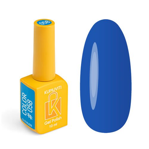 Gel polish Kupiuviti Blue branch on the dance floor No. 058, 10 ml