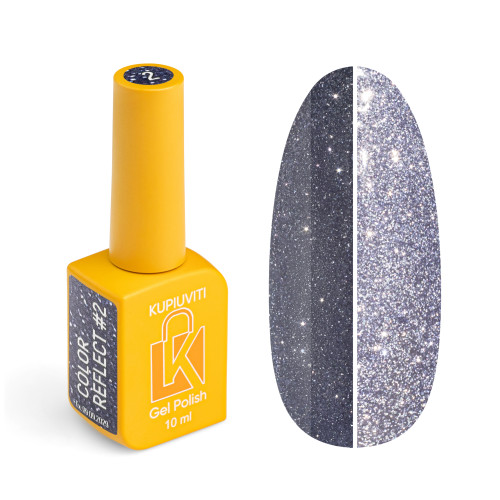 Reflective gel polish Kupiuviti Not from this planet No. 002, 10 ml