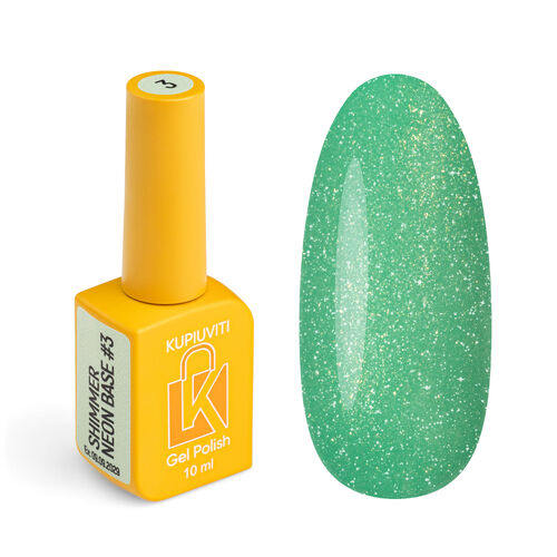 Neon base shimmer Kupiuviti Watermelon fresh No. 003, 10 ml