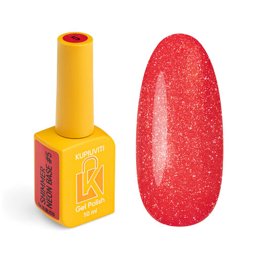 Neon base shimmer Kupiuviti Watermelon fresh No. 005, 10 ml
