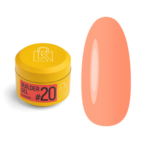 Гель для нарощування Kupiuviti Builder Gel №20, 30 мл