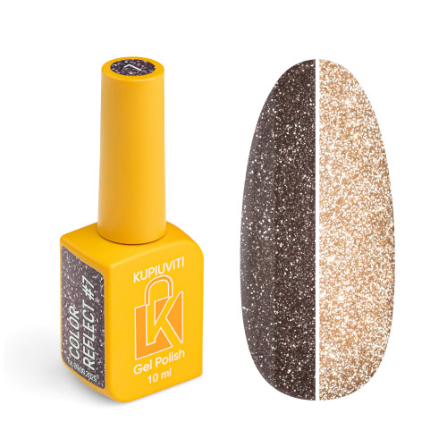 Reflective gel polish Reflect Kupiuviti Catch my glow No. 007, 10 ml