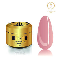 Гель BUILDER Uv GEL Milano ROSE, 30 мл