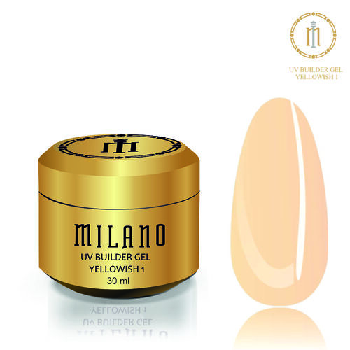 Гель BUILDER Uv GEL Milano YELLOWISH 1, 30 мл