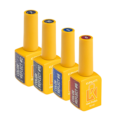 Kupiuviti reflective gel polishes