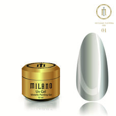 Гель BUILDER Uv Metallic Painting №01, 10 мл