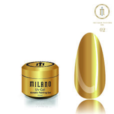 Гель BUILDER Uv Metallic Painting №02, 10 мл