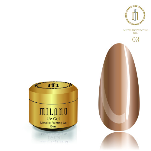 Гель BUILDER Uv Metallic Painting №03, 10 мл