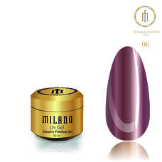 Гель BUILDER Uv Metallic Painting №06, 10 мл