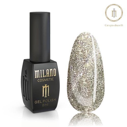 Гель-лак CAT EYE DISCO Milano №001, 8 мл