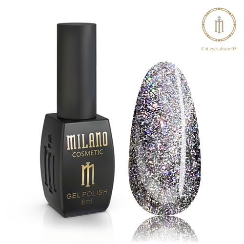 Gel polish CAT EYE DISCO Milano No. 003, 8 ml