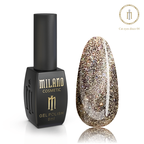 Gel polish CAT EYE DISCO Milano No. 004, 8 ml
