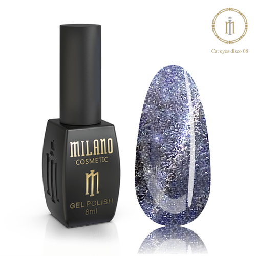 Gel polish CAT EYE DISCO Milano No. 008, 8 ml