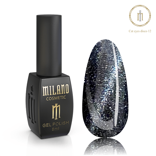 Gel polish CAT EYE DISCO Milano No. 012, 8 ml