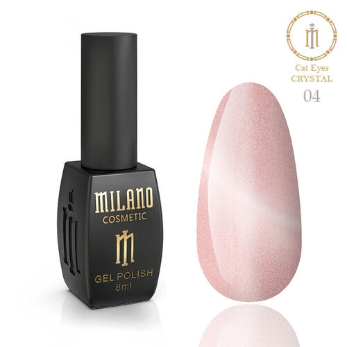 Gel polish Milano Cat Eyes CRYSTAL #04, 8 ml