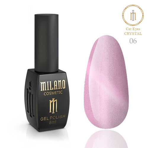 Gel polish Milano Cat Eyes CRYSTAL #06, 8 ml