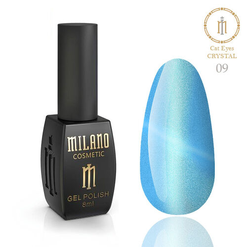 Gel polish Milano Cat Eyes CRYSTAL #09, 8 ml