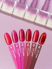 Gel polish Milano CAT EYE BERRY SILK PREMIUM No. 01, 10 ml