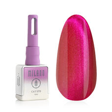 Gel polish Milano CAT EYE BERRY SILK PREMIUM No. 01, 10 ml