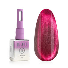 Gel polish Milano CAT EYE BERRY SILK PREMIUM No. 03, 10 ml