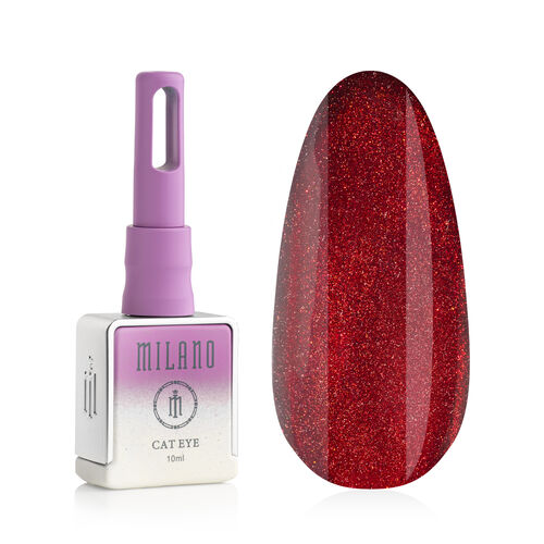 Гель-лак Milano CAT EYE RED SILK PREMIUM №02, 10 мл