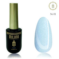 Рідкий полігель LIQUID SHIMMER POLY GEL Milano №001, 15 мл