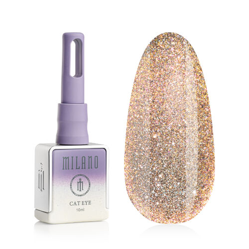 Gel polish Milano CAT EYE NIGHT GLOW PREMIUM №01, 10 ml