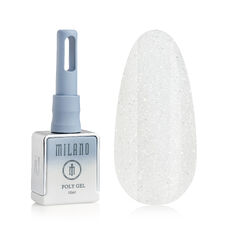 LIQUID SHIMMER POLY GEL PREMIUM Milano No. 01, 10 ml