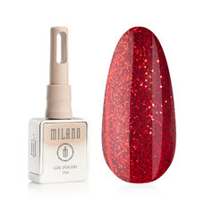 Gel polish Milano RED SHINE PREMIUM No. 01, 10 ml