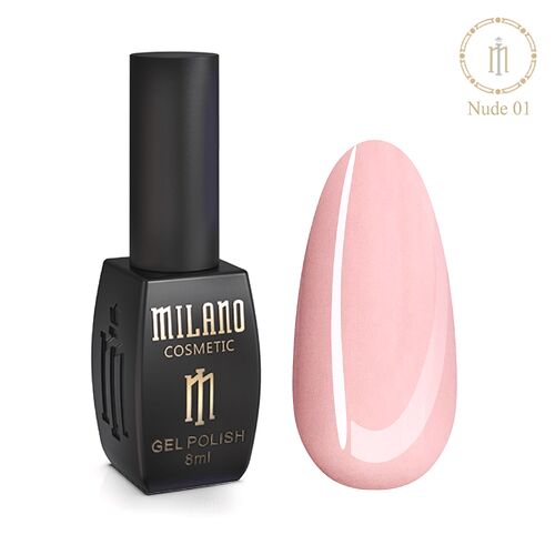 Gel polish NUDE Milano No. 001, 8 ml