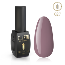 Гель-лак Milano №027, 8 мл (Вогняна сієна)