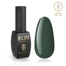 Гель-лак Milano №072, 8 мл (М'ятно-зелений)