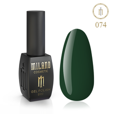 Гель-лак Milano №074, 8 мл (Листяно-зелений)