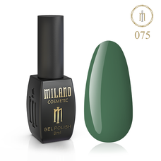 Гель-лак Milano №075, 8 мл (Оливково-зелений)