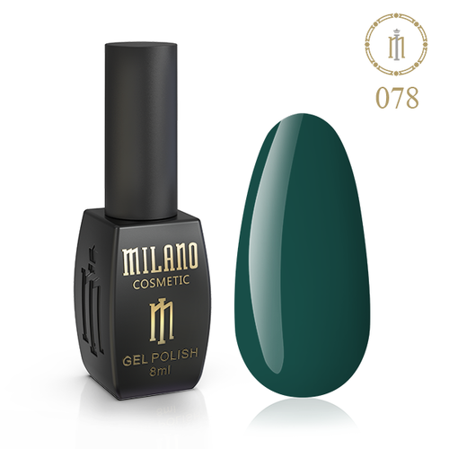 Гель-лак Milano №078, 8 мл (Мокрий тропічний ліс)