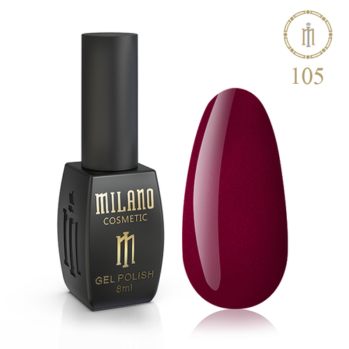 Гель-лак Milano №105, 8 мл (Червоне танго)