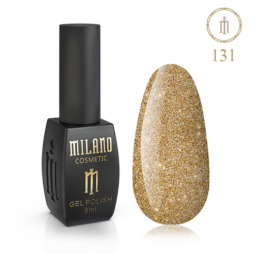 Гель-лак Milano №131, 8 мл (Шиммер латунь)