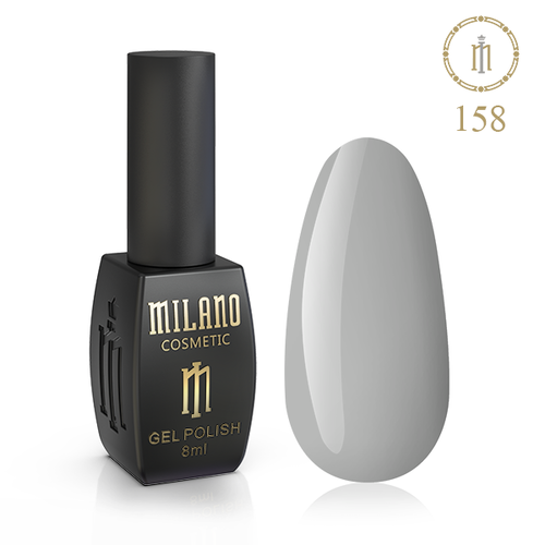 Гель-лак Milano №158, 8 мл (Кам'яно-сірий)