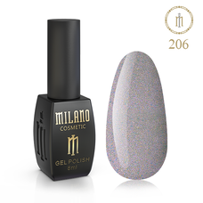 Гель-лак Milano №206, 8 мл (Південне сяйво)