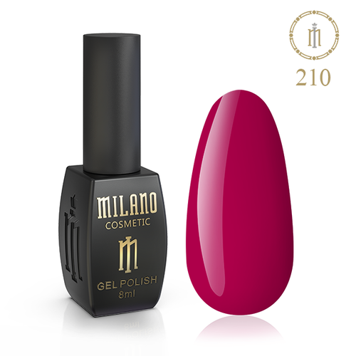 Гель-лак Milano №210, 8 мл (Кардинал)