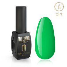 Гель-лак Milano №217, 8 мл (Зелений спалах)