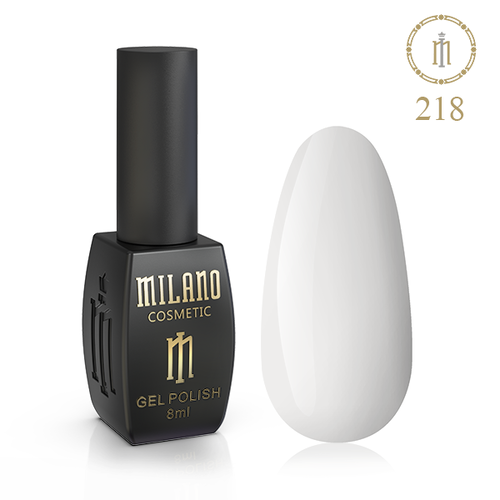 Гель-лак Milano №218, 8 мл (Білий)