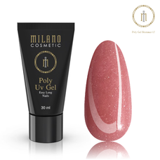 Полігель Poly Gel Shimmer Milano №015, 30 мл
