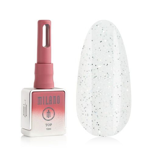 Топ для гель-лаку Milano TOP MILK GLITTER PREMIUM №02, 10 мл